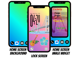 Tropical Ohana – 3-Piece Phone Aesthetic Pack